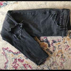 Free People busted knee skinny jeans